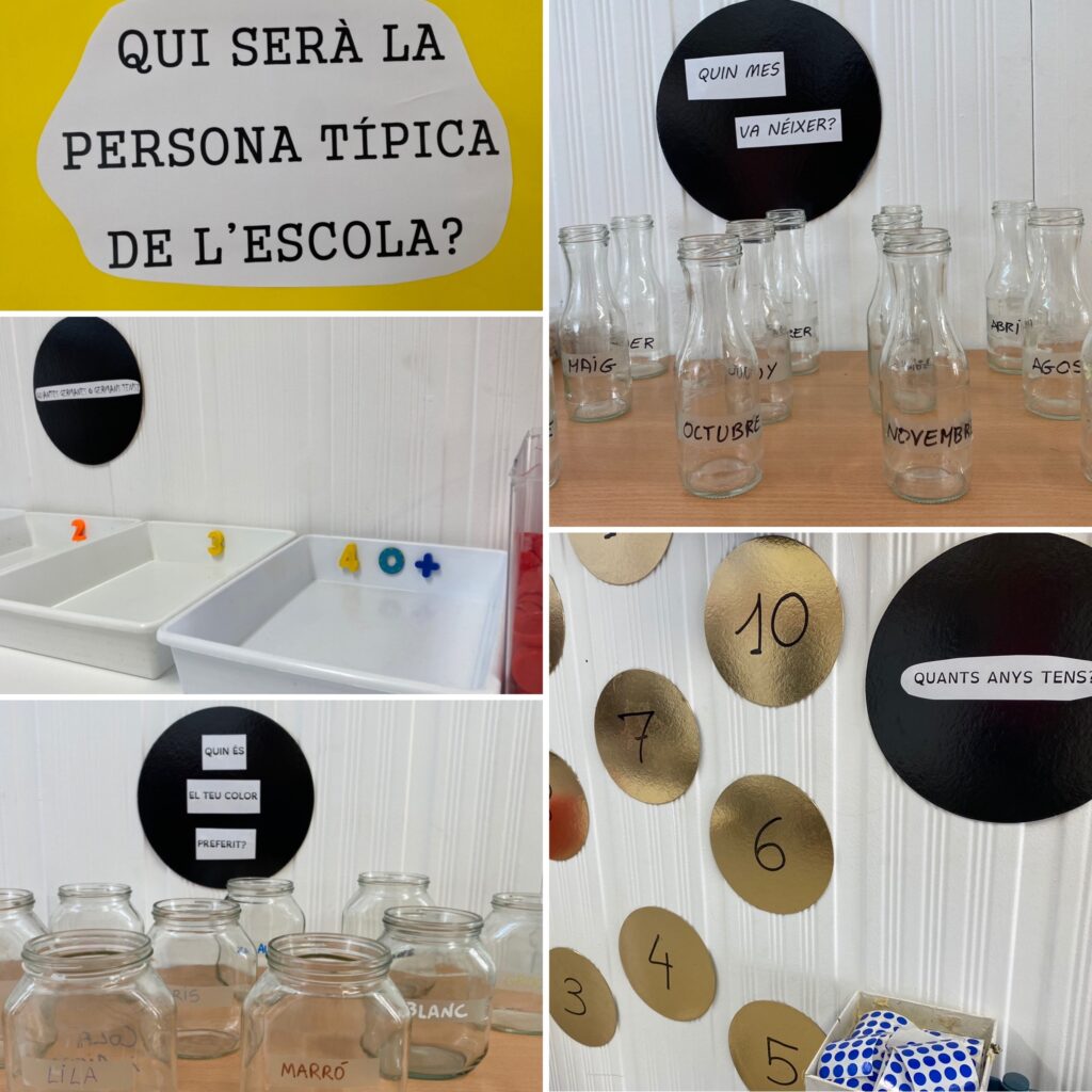 La zona de votació per tota l'escola