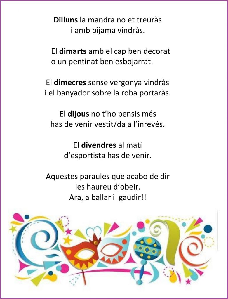 Consignes rei carnestoltes