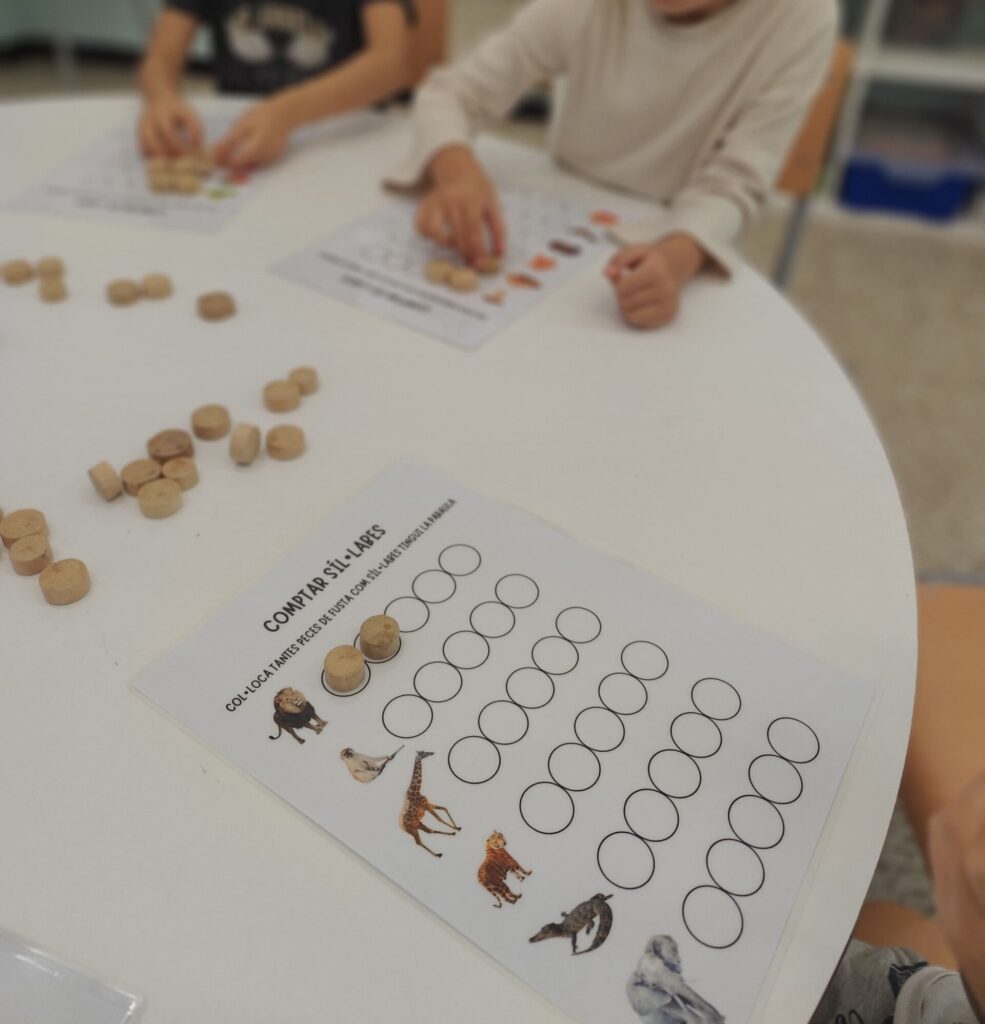 Les nenes i nens de i4-i5 han començat a treballar de manera autònoma amb les activitats dels plans de treball.