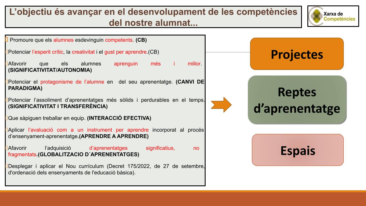 Desenvolupament de les competències
