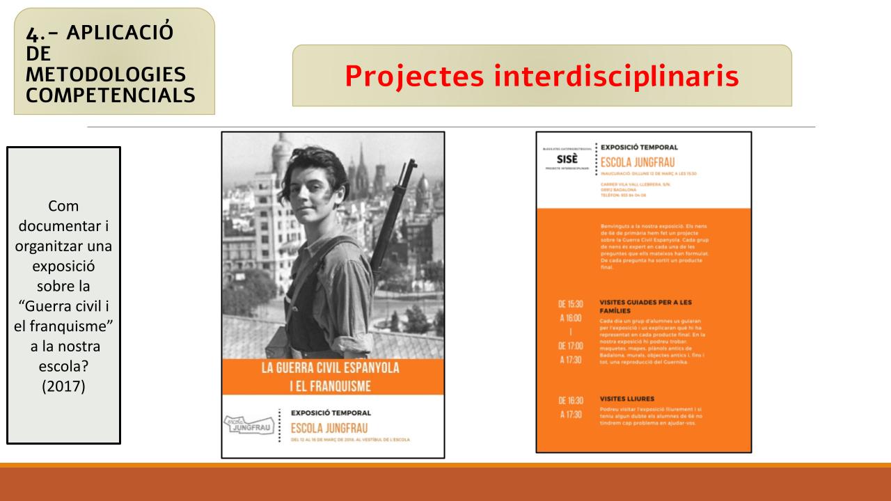 Projectes interdisciplinars