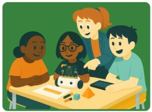 Aquest curs escolar el nostre centre participa en dos programes del Departament d’Educació per tal de millorar l’aprenentatge i el desenvolupament de l’alumnat: 🧮 PCMAT (Programa de Mentories per a la Competència Matemàtica) El PCMAT està orientat a reforçar les competències matemàtiques dels alumnes de cinquè de primària. Mitjançant activitats innovadores com el pensament computacional, la programació i la robòtica educativa, els alumnes poden treballar la resolució de problemes i el raonament lògic d’una manera motivadora i pràctica. A més, el professorat rep assessorament continu d’experts, que aporta estratègies i recursos per fer que les matemàtiques siguin més properes i interessants.