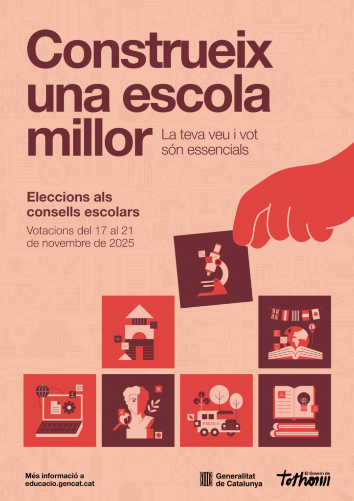 Cartell eleccions del consell escolar 2025