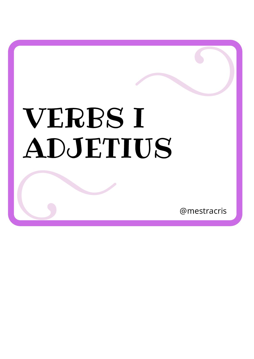 VERBS-I-ADJECTIUS CATALA