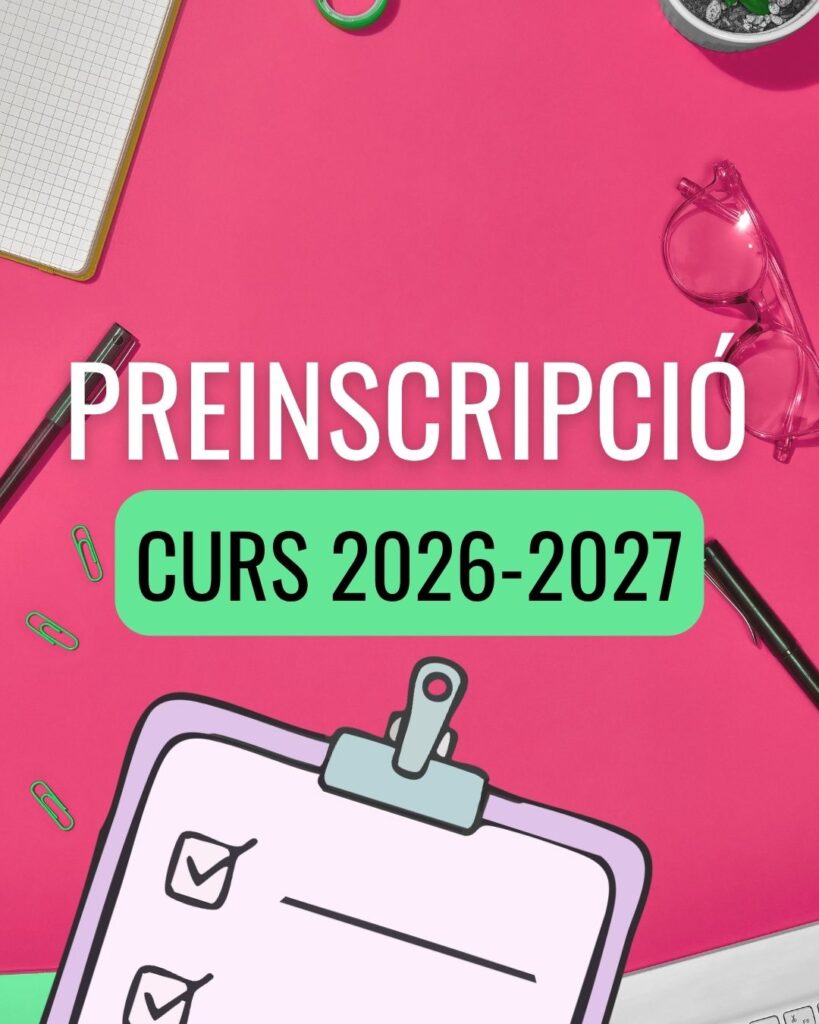 Preinscripció CURS 2026-2027