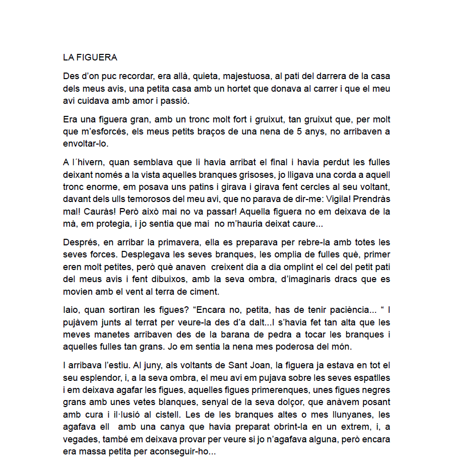 La Figuera - Finalista narrativa