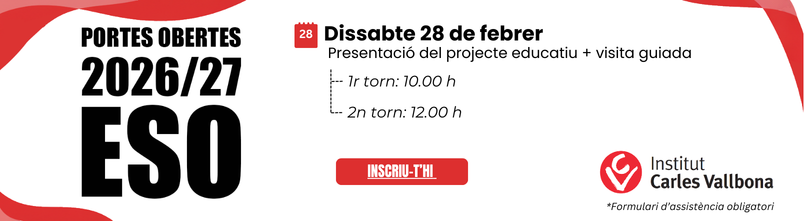 Portes obertes ESO Institut Carles Vallbona Granollers
