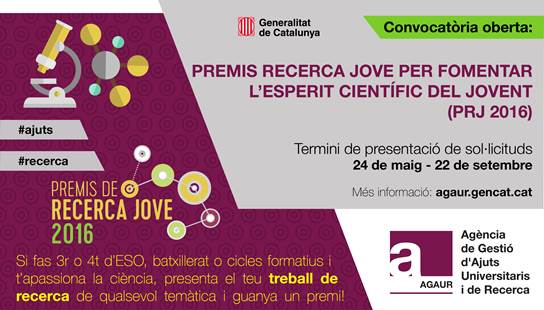 Premis Recerca Jove 2016