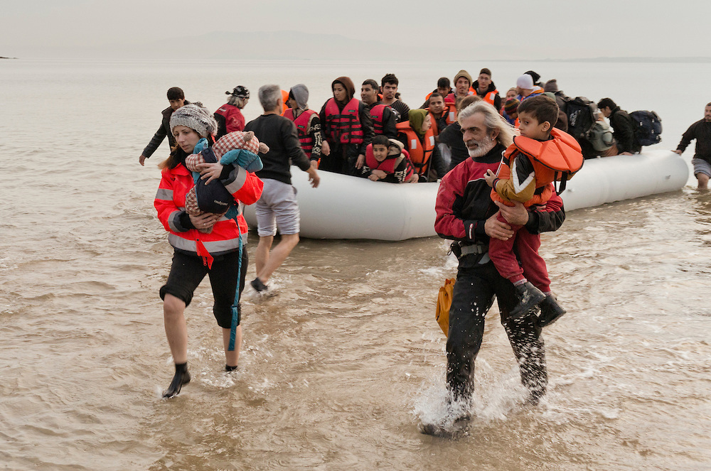 Greece, Idomeni, Refugees on their way to Europe, March of Hope