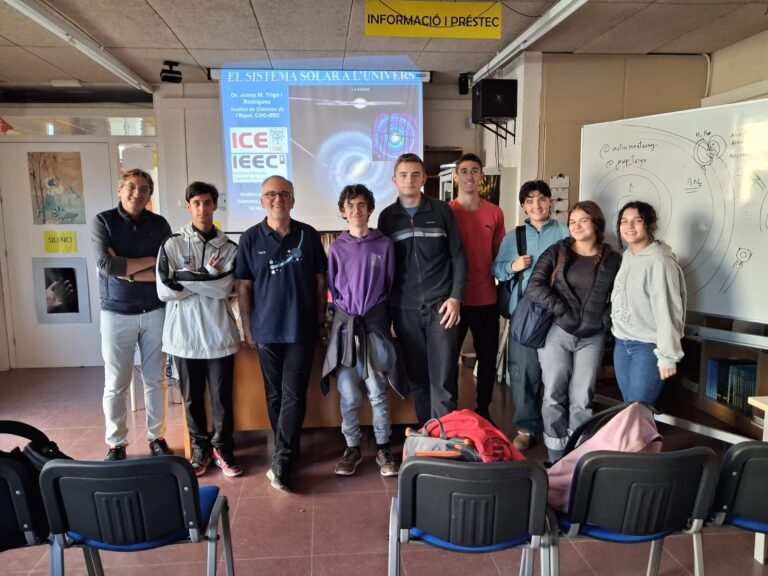 Josep Maria Trigo amb alumnat