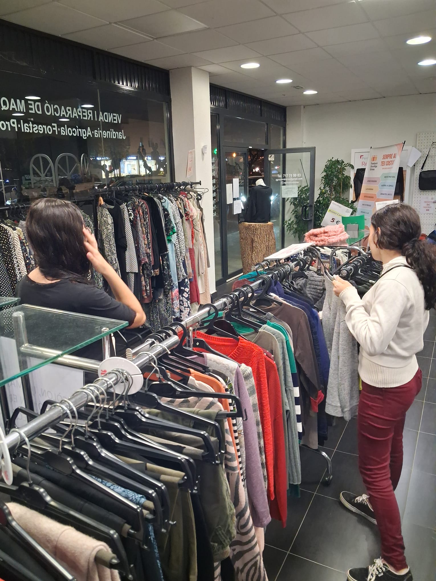 Alumnat endreçant roba