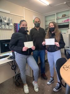 Diploma, Concurs, Treball de Recarca, guanyadores, Curs 2020-21, Agustí Serra i Fontanet, Sabadell