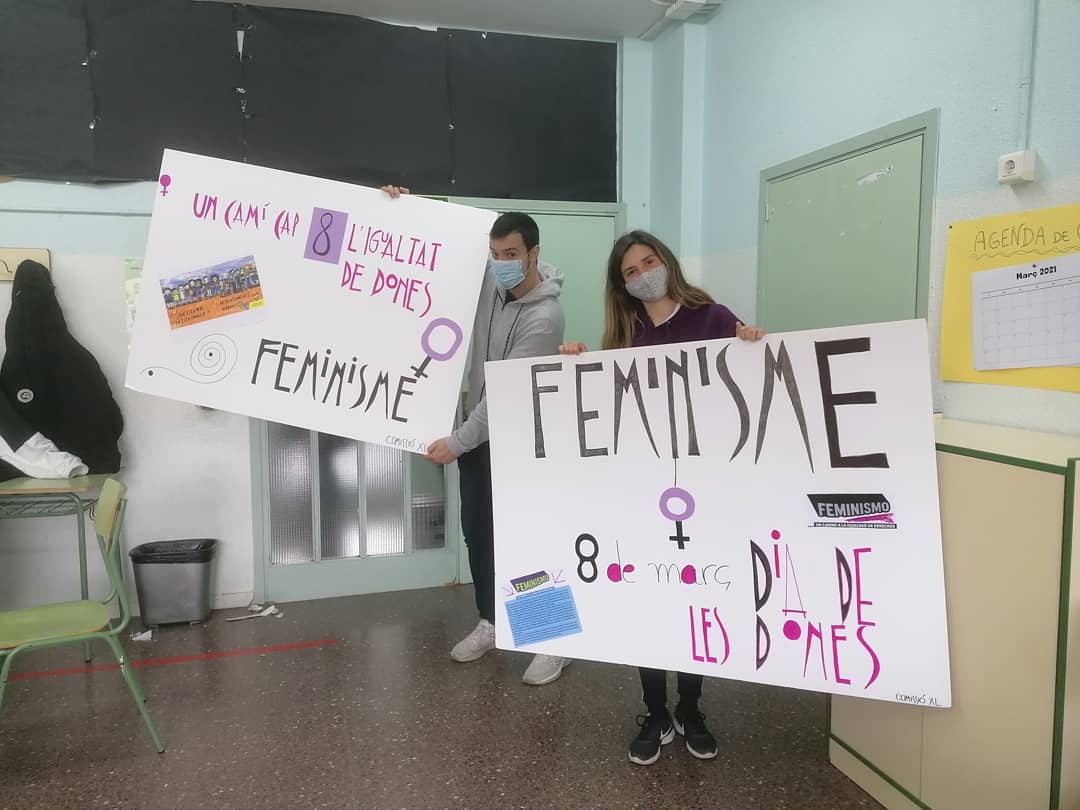 Institut Agustí Serra, 8M, feminisme