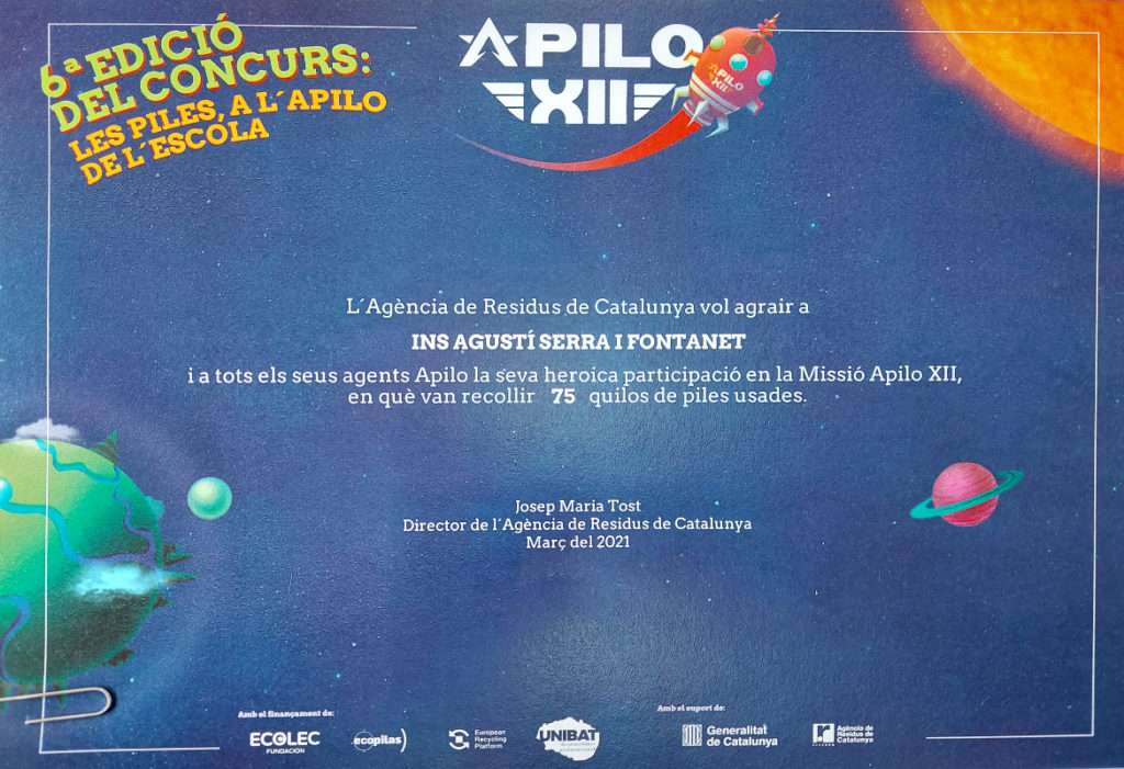 Agustí Serra i fontanet, Sabadell, Concurs Apilo
