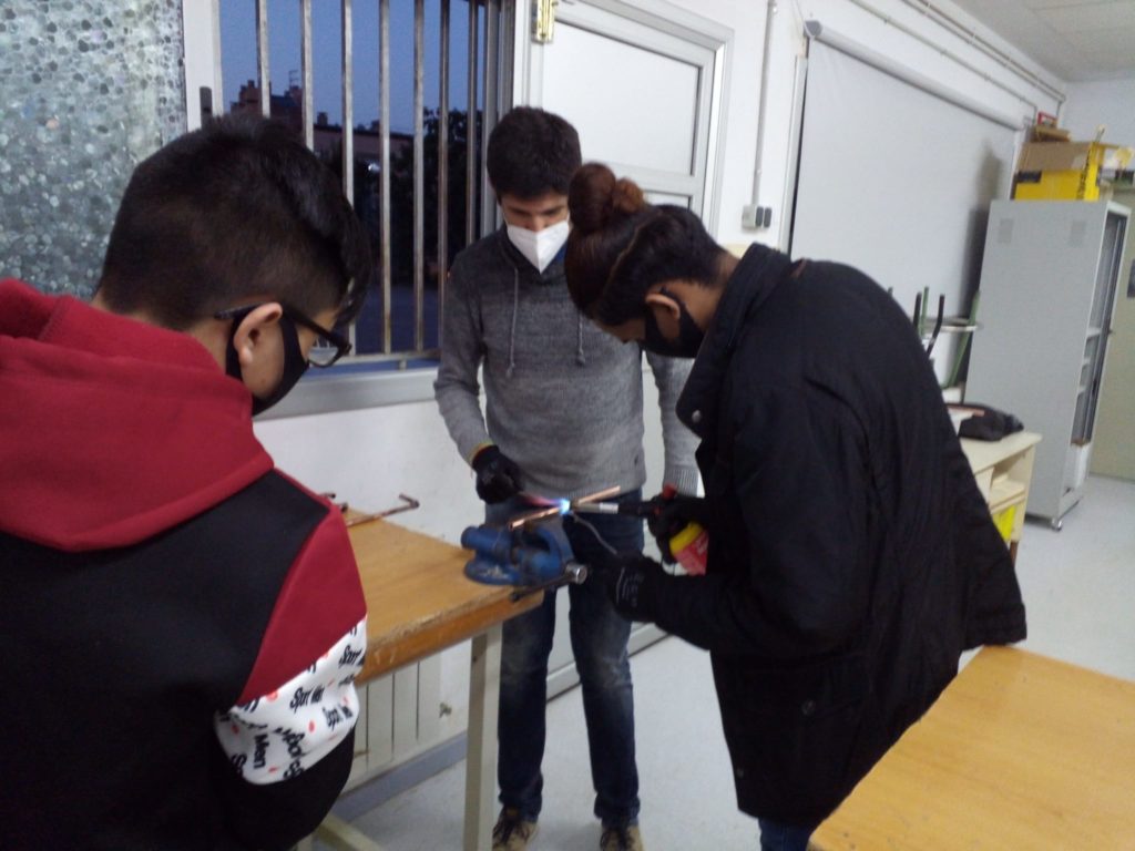 PFI, Agustí Serra i Fontanet, Sabadell, Soldadura