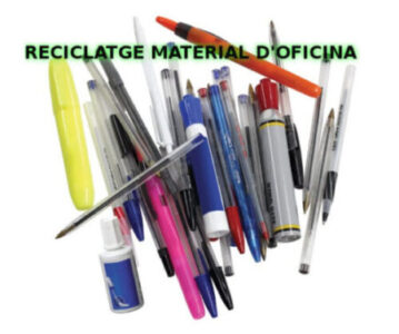 Programa de reciclatge de material d'oficina