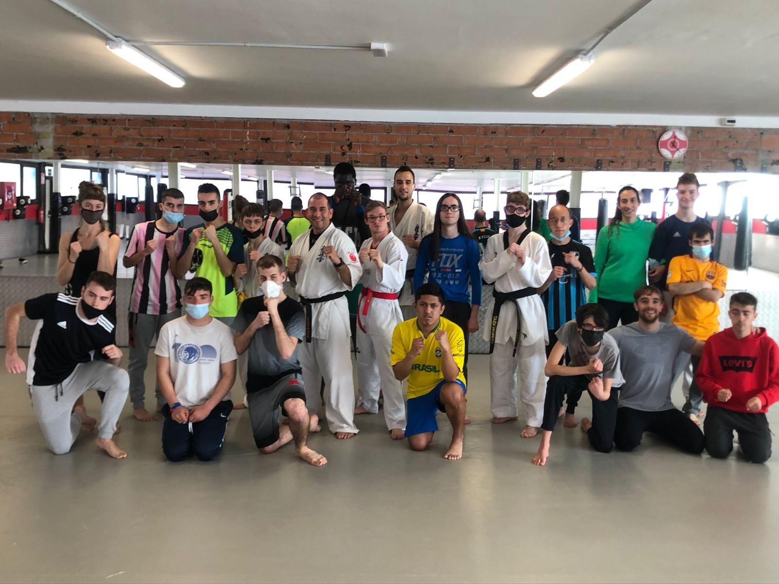 Taller de Karate Kyokushinkai a les instal·lacions del Centre Esportiu Basic Factory de Sabadell