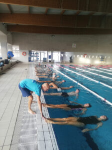 Natació artística amb el grup de 1r d'EAS