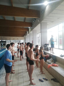 Natació artística amb el grup de 1r d'EAS