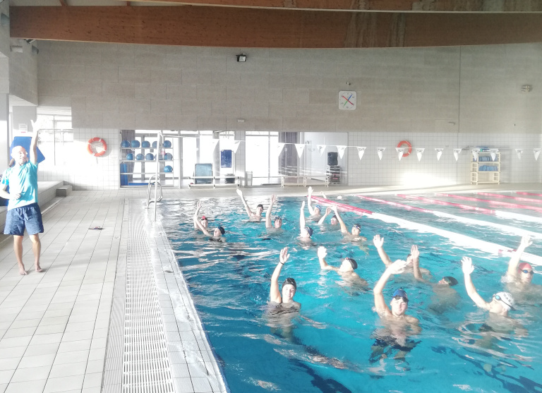 Natació artística amb el grup de 1r d'EAS PORTADA