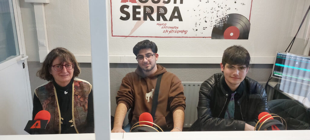 Grafòloga i el Miquel i l'Antonio de Preimpressió digital