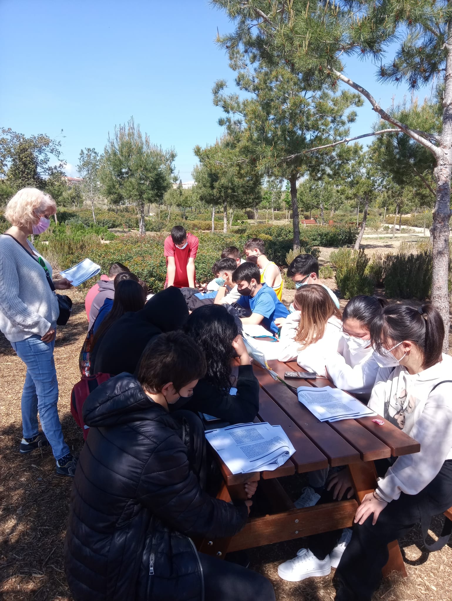 lectura a l'aire lliure