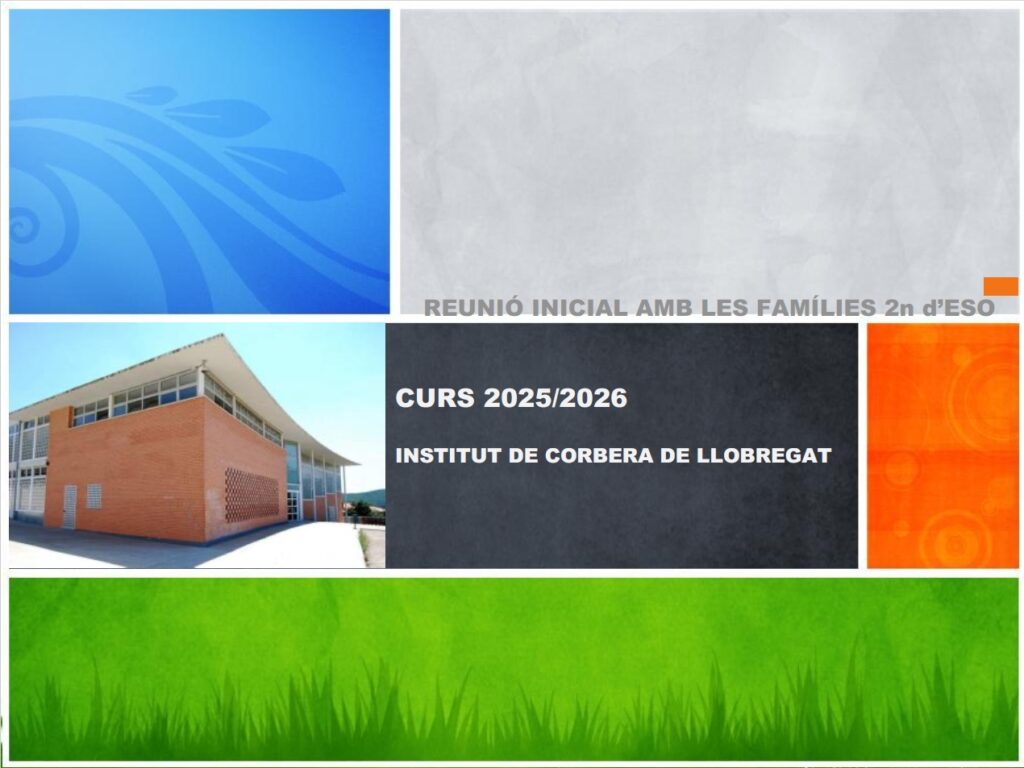 Reunió de famílies 2n d'ESO. Curs 2025-2026