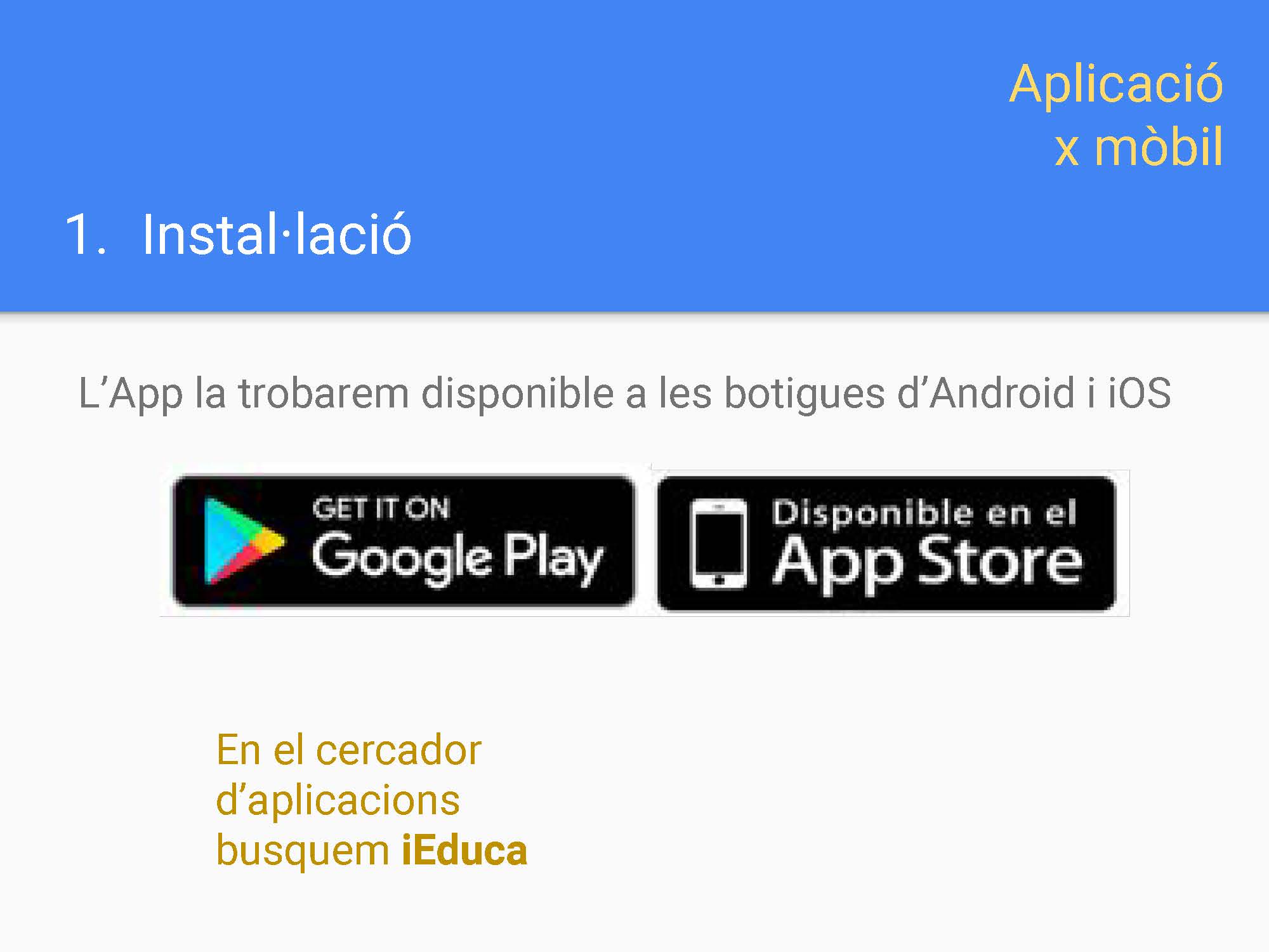 Instal·lació App