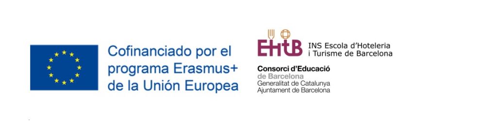 Logotip Erasmus+ i del centre EHTB