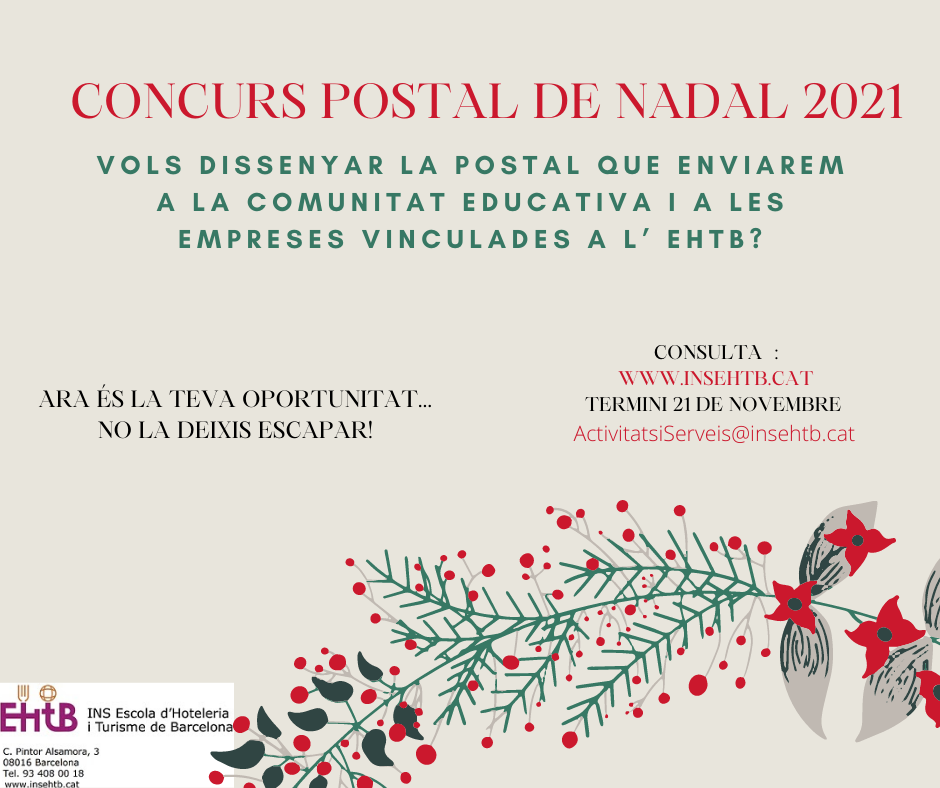 Pòster Concurs de Postal de Nadal EHTB