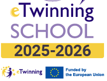 Logo acreditació eTwinnig School per als anys 2025-2026.