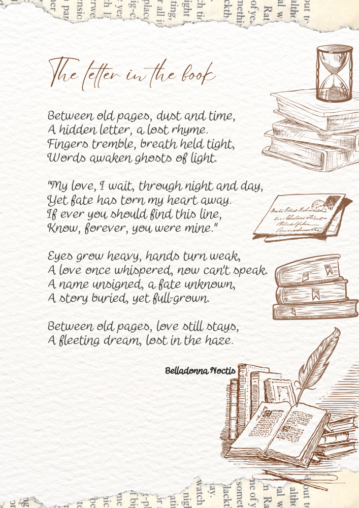 The letter in the book