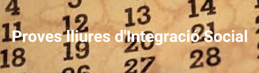 Proves lliures d'Integració Social