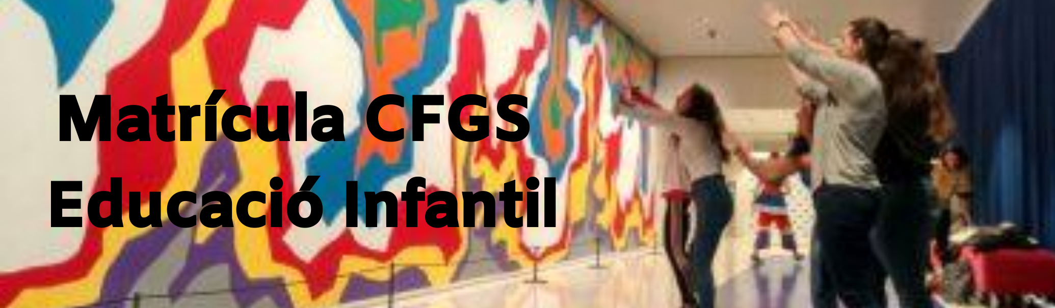 Matrícula CFGS Educació Infantil banner