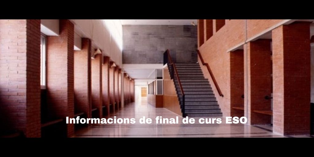 Informacions final de curs