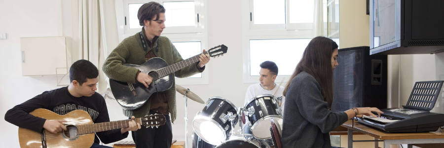 Aula de música de l'Institut Poeta Maragall