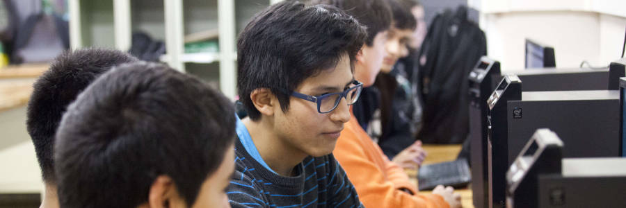 Aula d'informàtica de l'Institut Poeta Maragall