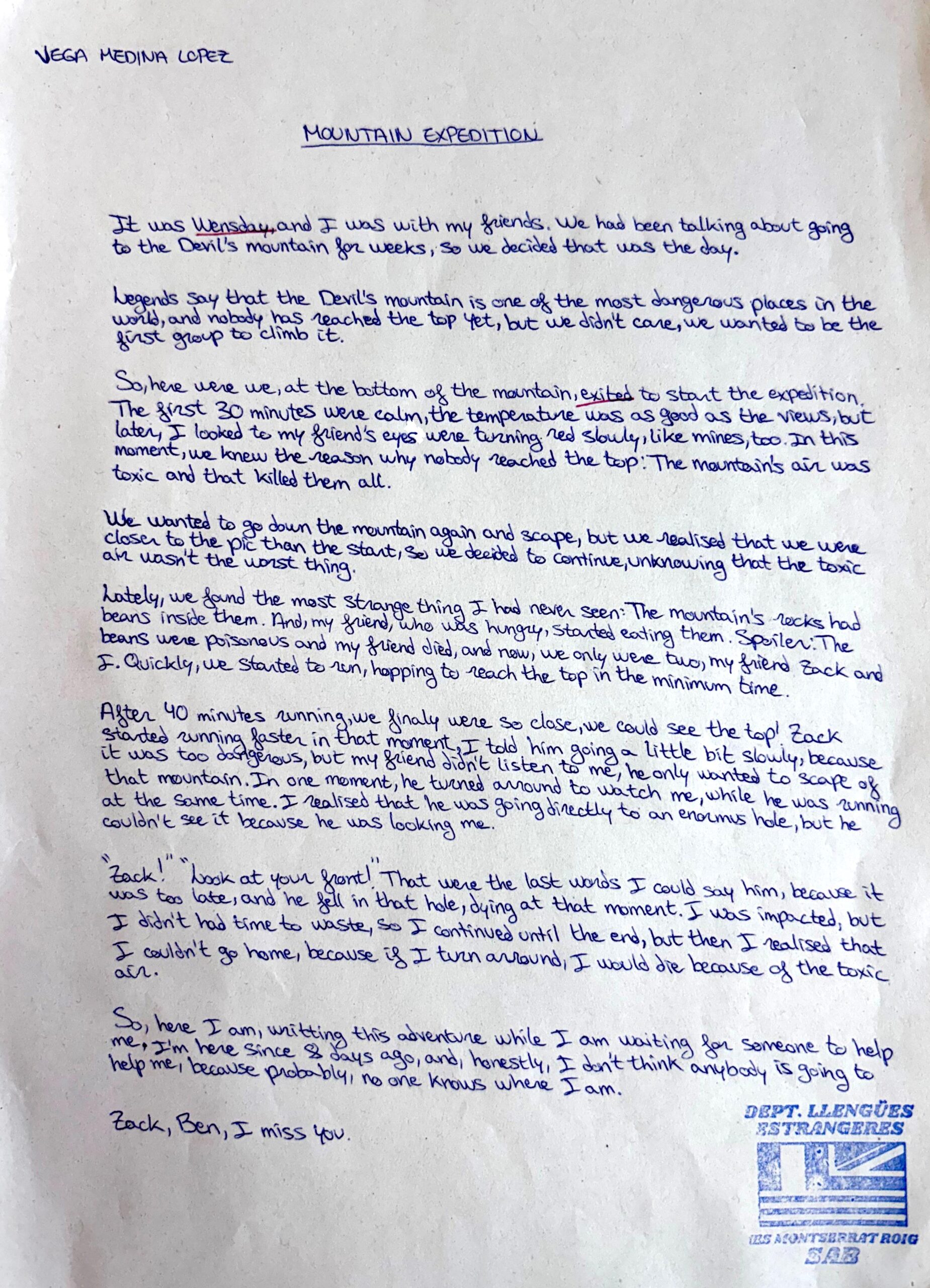 Text Vega Medina López( 1r Batx A)