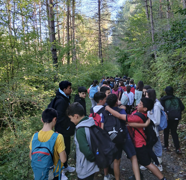 fotos el alumnes de 1r d'eso de ins pont de suert.