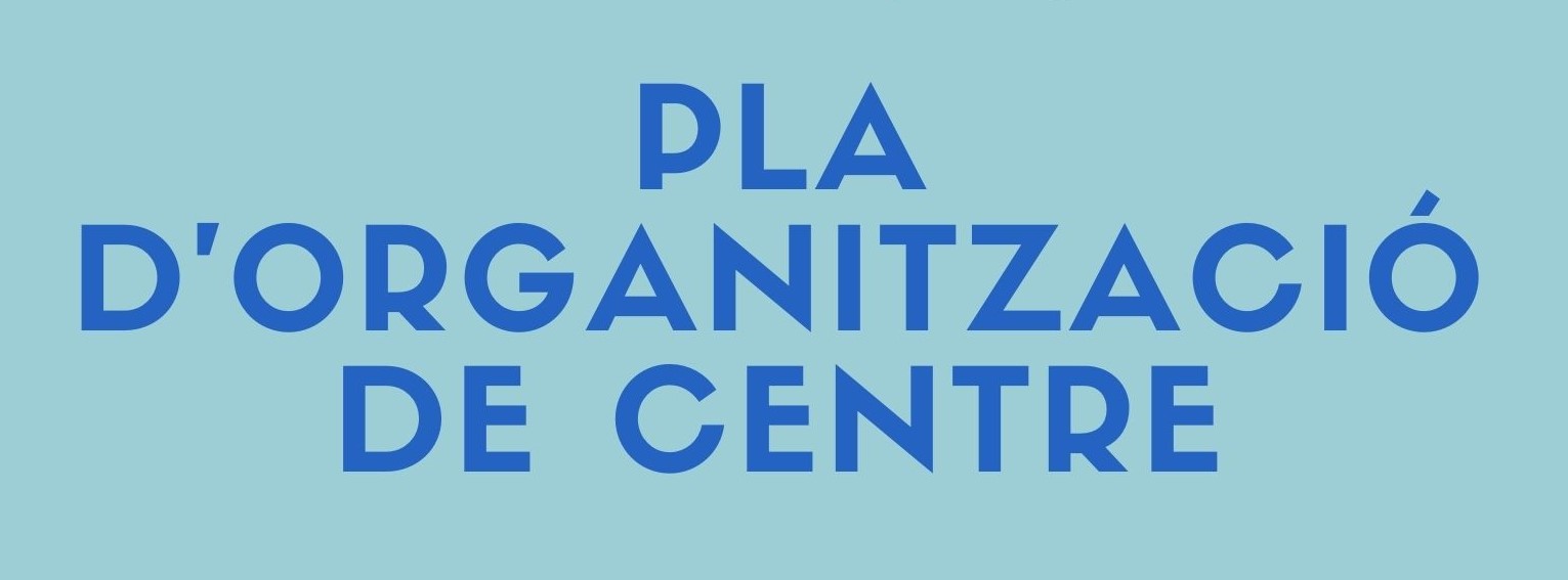 Pla d'organització de centre 2020-2021 