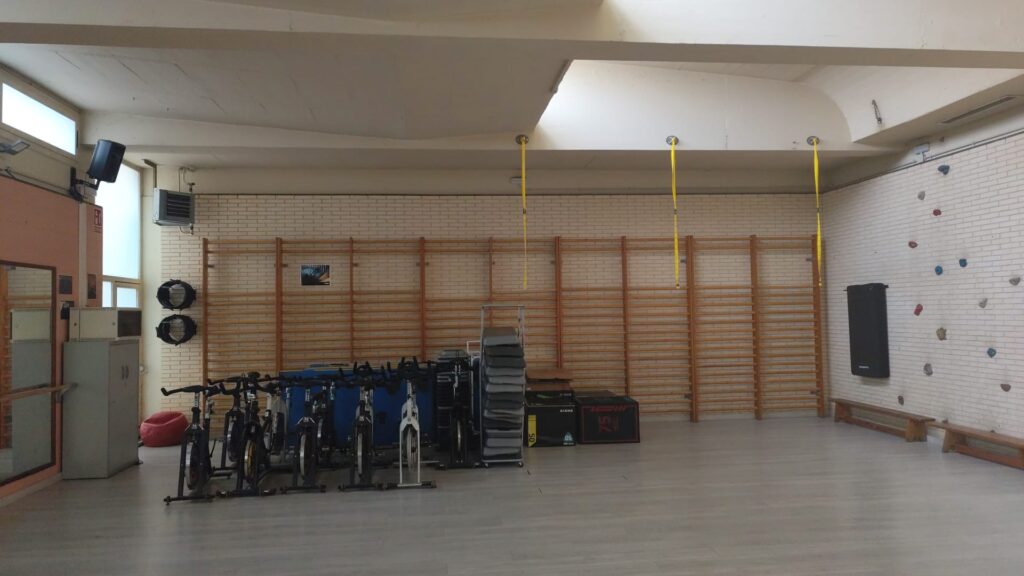 El gimnàs de l'institut