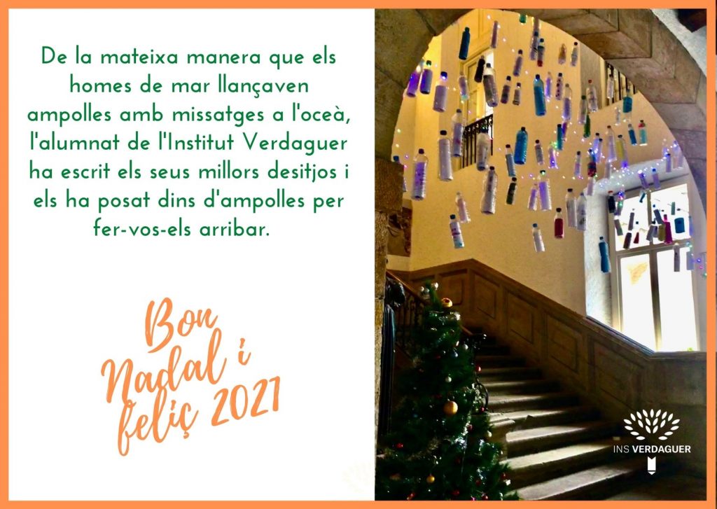 Felicitació Nadal 2020 - Ins Verdaguer