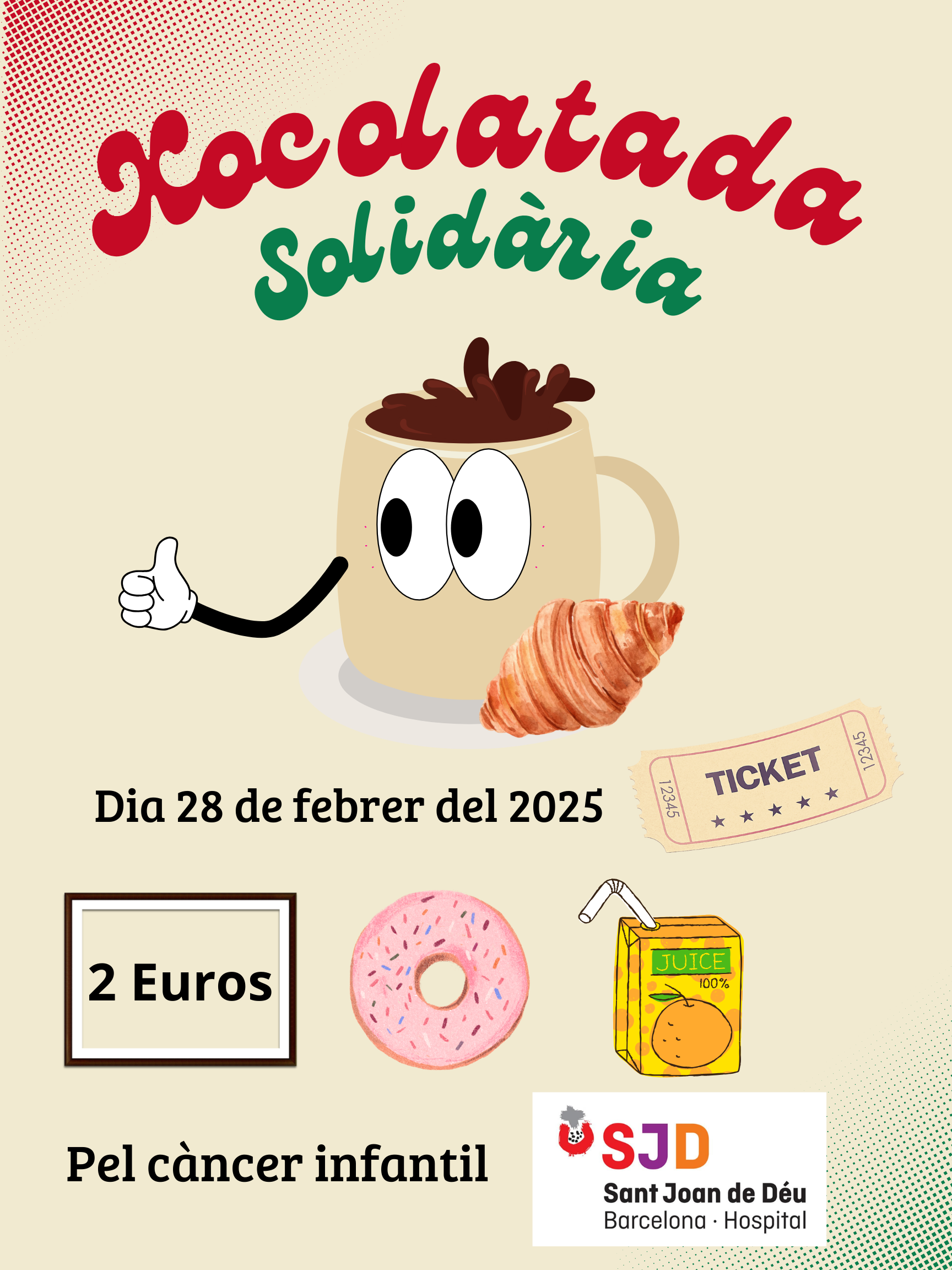 Poster Día del Taco Ilustrado Retro Verde