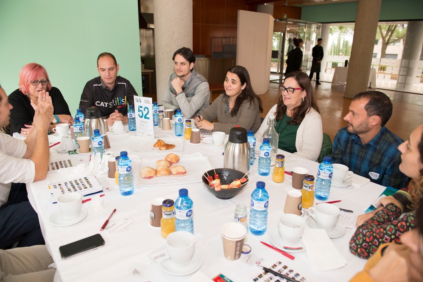 Julián del Amo a la taula de Catskills