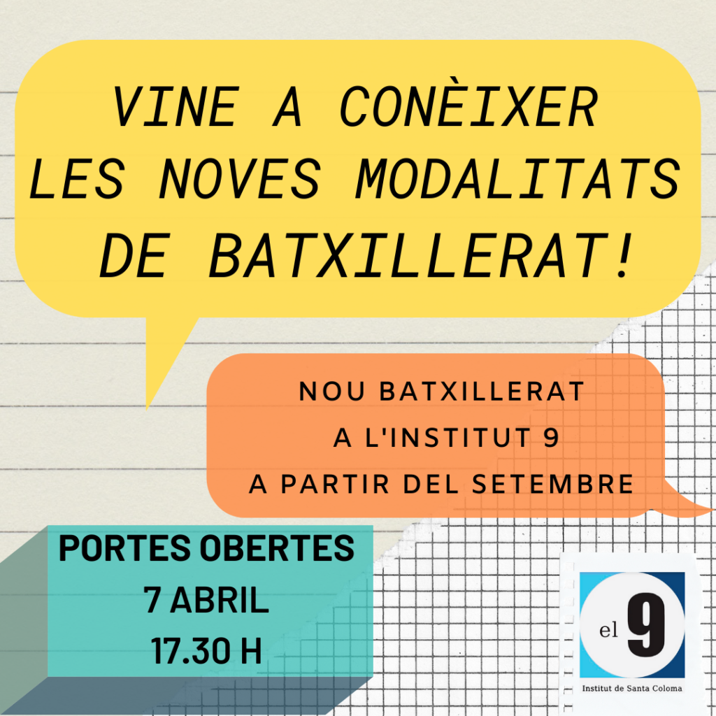 PORTES OBERTES BATXILLERAT