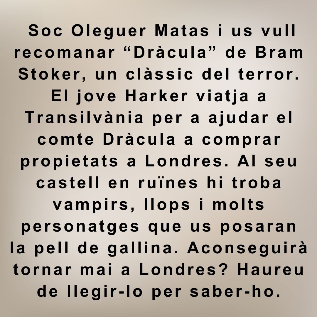 Recomanacions terror i misteri