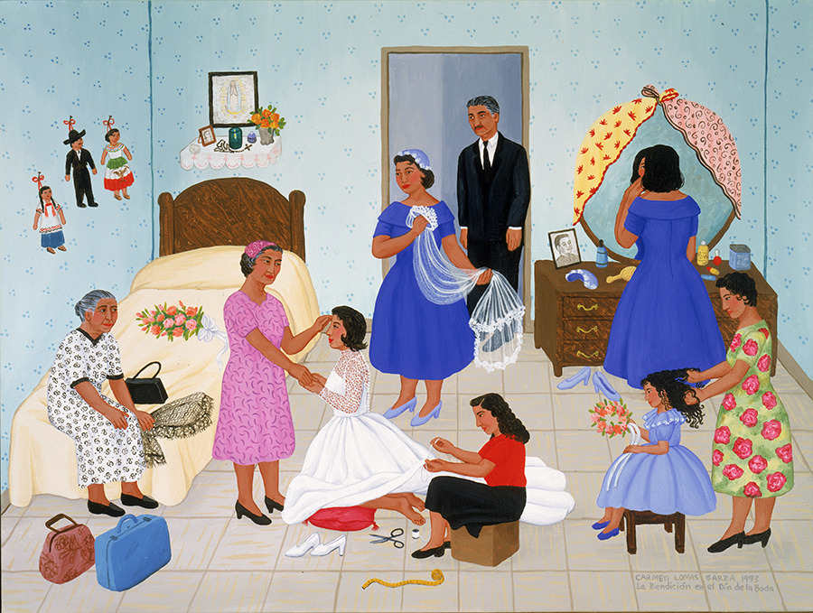 Proposta 15_PINTURA_ La Bendición en el Día de la Boda de Carmen Lomas Garza