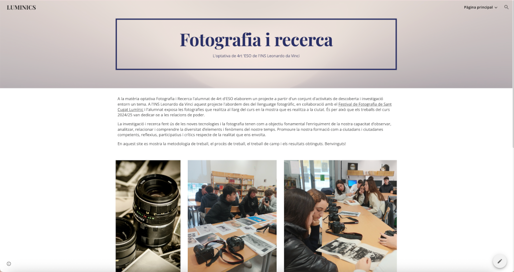 L’exposició de Lumínic a l’INS Leonardo 1