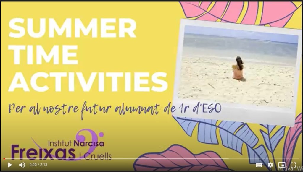 Portada del vídeo de propostes de feines d'estiu 2021