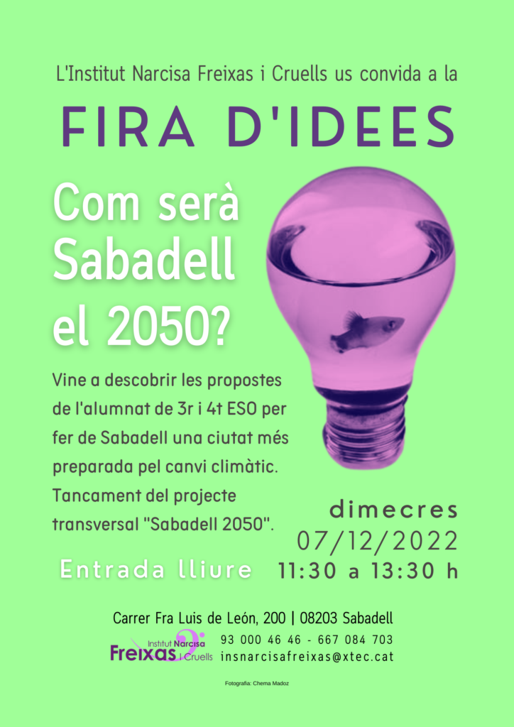 Cartell Fira d'idees Sabadell 2050